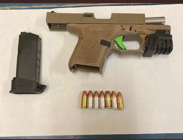 File photo of firearm seized at a NYC school
