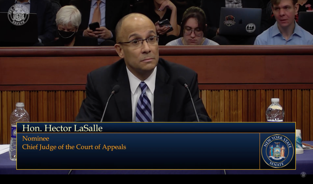 Judge Hector LaSalle Senate Hearing